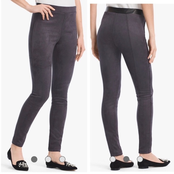 WHBM Ultra-Suede Leggings in Dusk/Gray | 0L - Picture 10 of 13